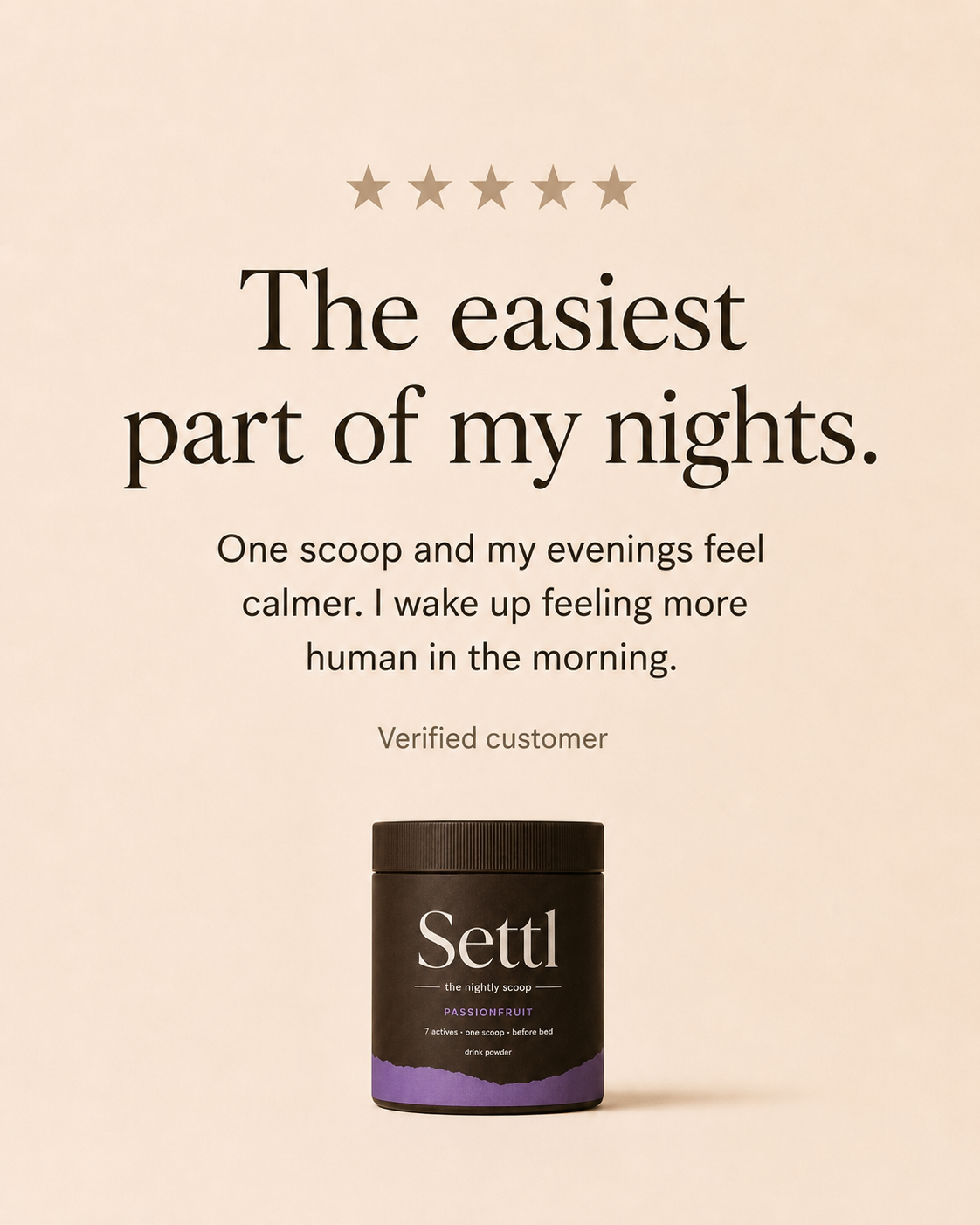 Customer review: the easiest part of my nights