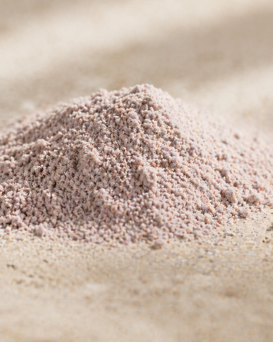 Macro close-up of the Settl powder